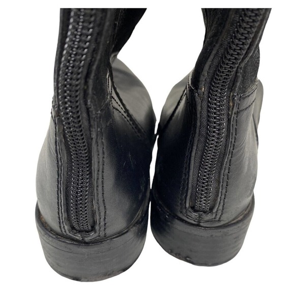 TORY Burch Black Simone Tall Over The Knee Riding Boot Leather EUC Sz 6 - Picture 10 of 12